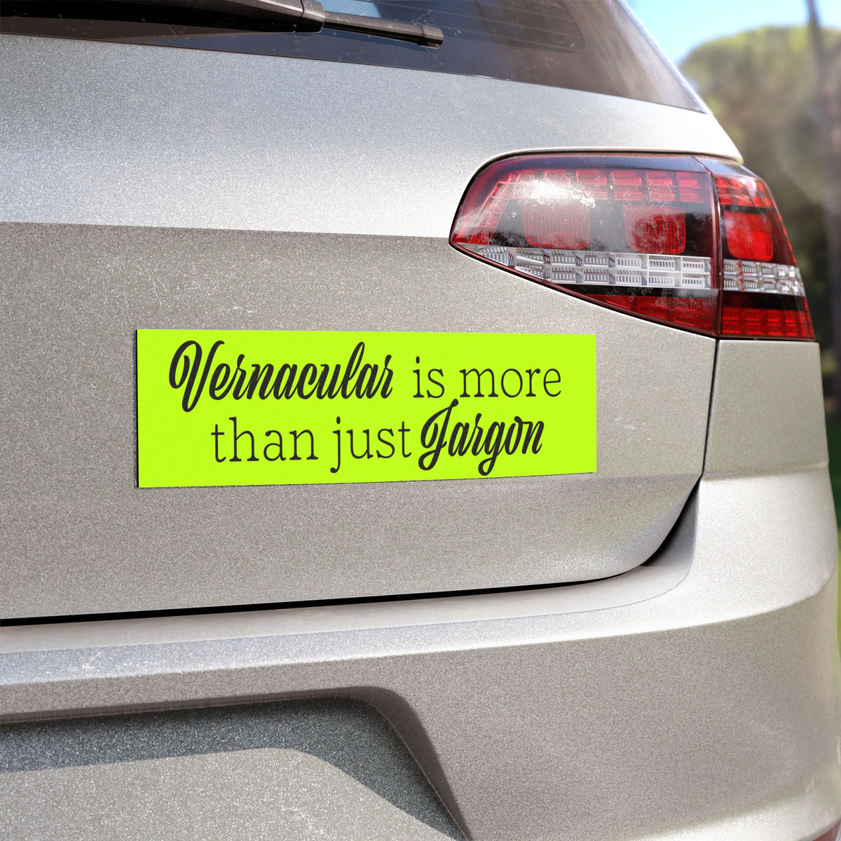 Vernacular is more than just Jargon