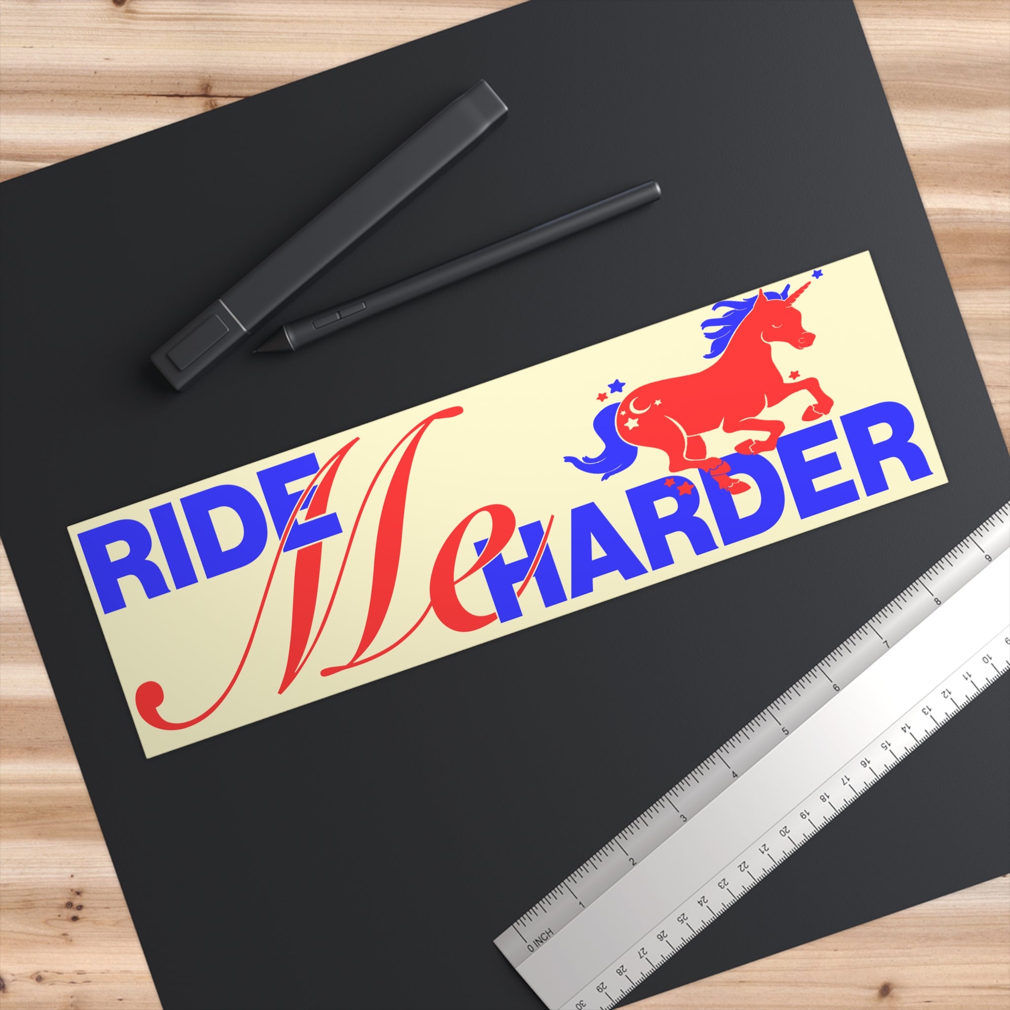 Ride Me Harder Bumper Sticker