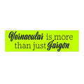 Vernacular is more than just Jargon